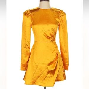 House of Harlow 1960 Gold Mini Dress Size XS